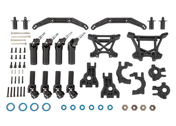 Traxxas Extreme Hd Suspension & Driveline Upgrade Kit Black - 9080 1
