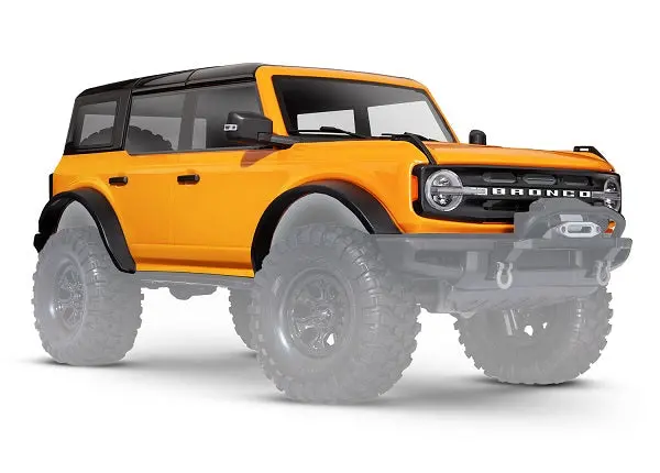 Traxxas Cyber Orange Painted Body Shell W/ Trims Suit Trx-4 2021 Ford Bronco - 9211X 1
