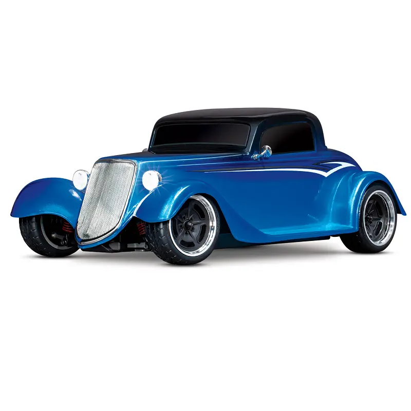 Traxxas 1:10 1933 Hot Rod Coupe Blue Awd Factory-5 4-Tec 3.0 W/ Tq 2.4Ghz Radio - 93044-4Blue 1