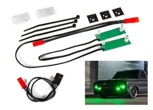 Traxxas Led Front Light Set Green Suit Drag Slash - 9496G 1