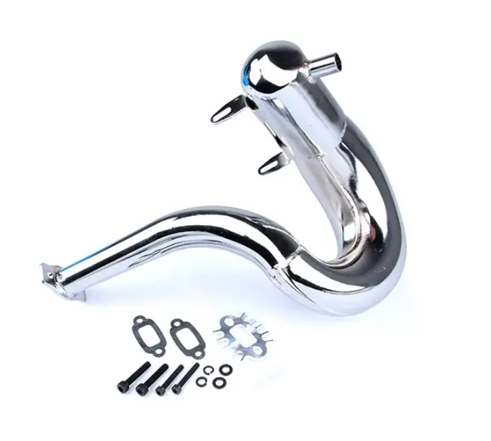 Rovan Chrome Plated Silenced Tuned Exhaust Pipe Set - Rov-95075 1