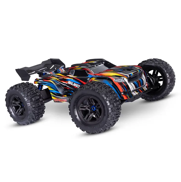 Traxxas Sledge 1:8 6S Belted Blue Monster Truck W/ Vxl-6S Esc & Tqi 2.4Ghz Radio - 95096-4Blue 1