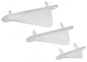 Dubro 60.32Mm Wing Tip & Tail Skid 2Pcs - Dbr992 1