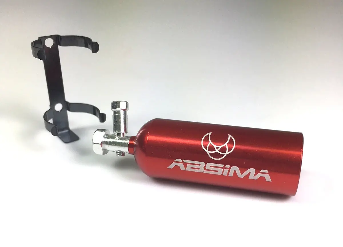 Absima Fire Extinguisher Red W/ Mount - Ab2320080 1