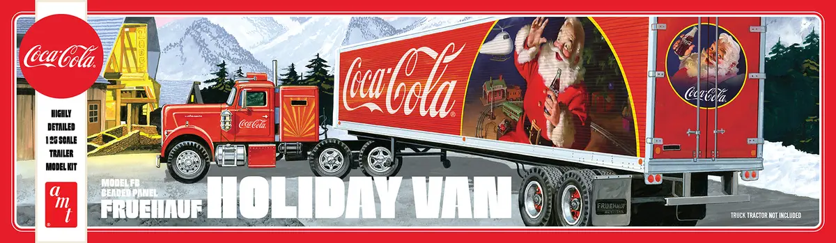 Amt Fruehauf Coca-Cola Christmas Truck & Trailer 1:25 - Amt1165 1