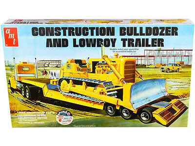 Amt Lowboy Trailer & Bulldozer Combo 1:25 - Amt1218 1
