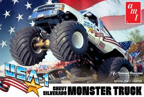 Amt Usa-1 Chevy Silverado Monster Truck 1:25 - Amt1252 1