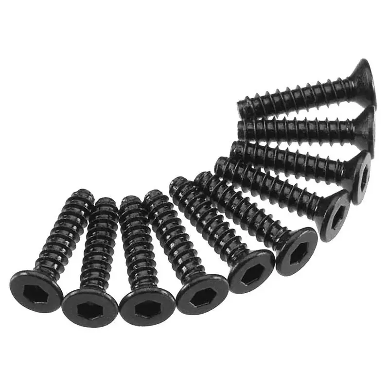 Axial 2.5X12mm Hex Drive Countersunk Plastic Thread Screws 10Pcs Axa1260 - Axic0119 1