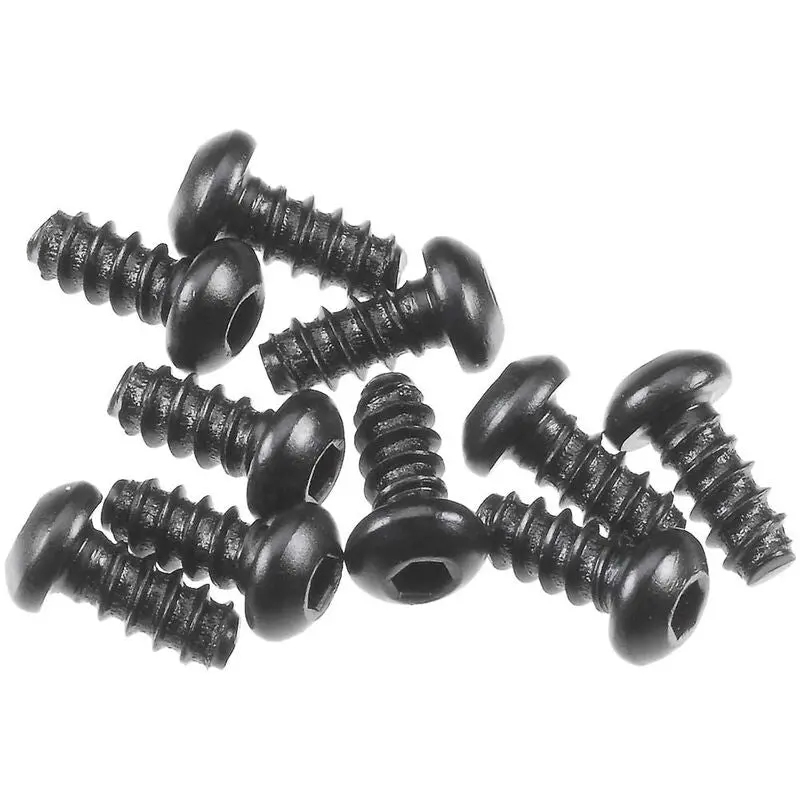 Axial 2.6X6mm Hex Drive Button Head Plastic Thread Screws 10Pcs Axa0422 - Axic0422 1