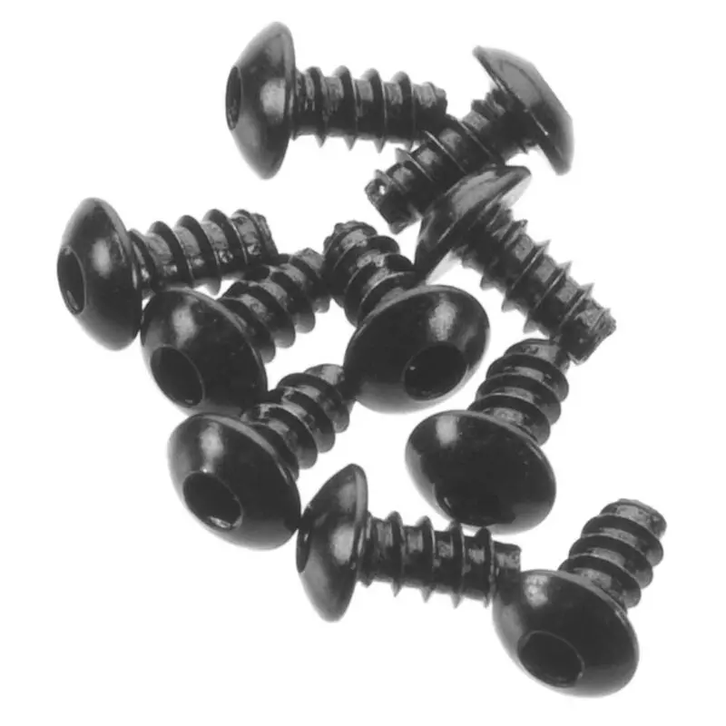 Axial 3X6mm Hex Drive Button Head Plastic Thread Screws 10Pcs Axa0433 - Axic0433 1