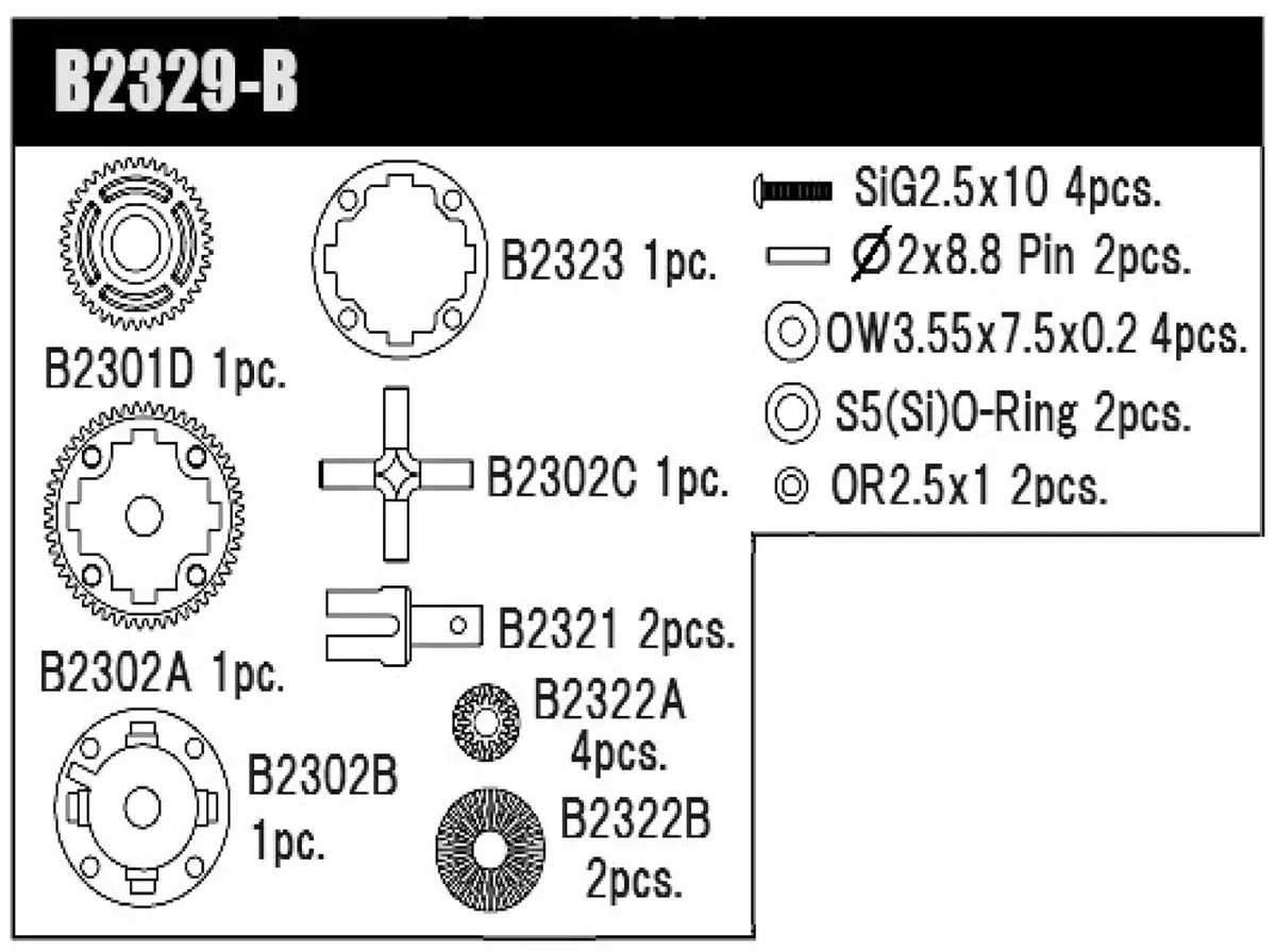 Msb1 Gear Diff Kit V2 1