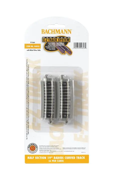 Bachmann Half Section 19" Straight Track 6Pcs N - Bac44856 1
