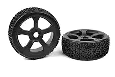 Team Corally Ninja 1:8 Buggy Wheels & Tyres 2Pcs - C-00180-376 1
