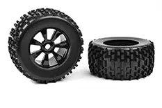 Team Corally Gripper 1:8 Monster Truck Wheels + Tyres 2Pcs - C-00180-378 1