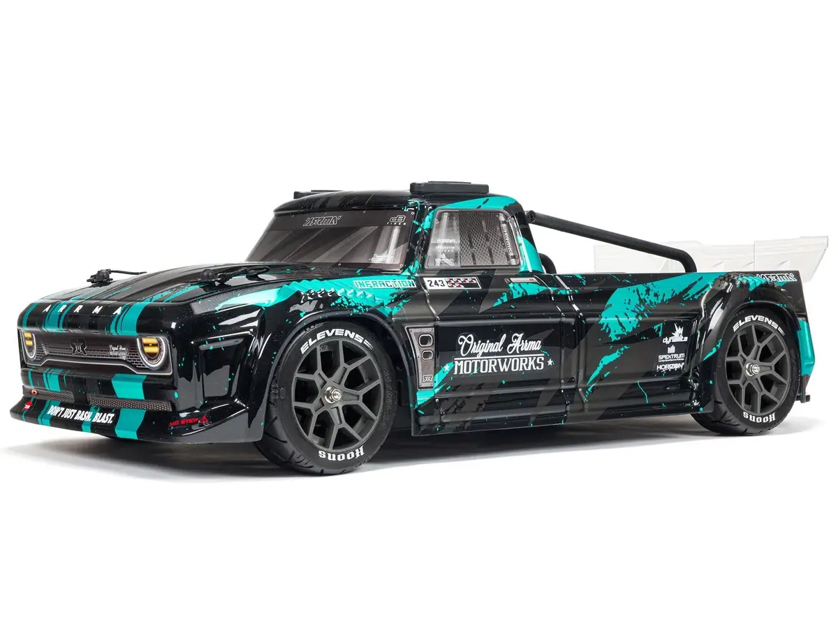Infraction 1/8Th 4X4 3S Blx All-Road Street Bash Resto-Mod Truck - Teal * 1