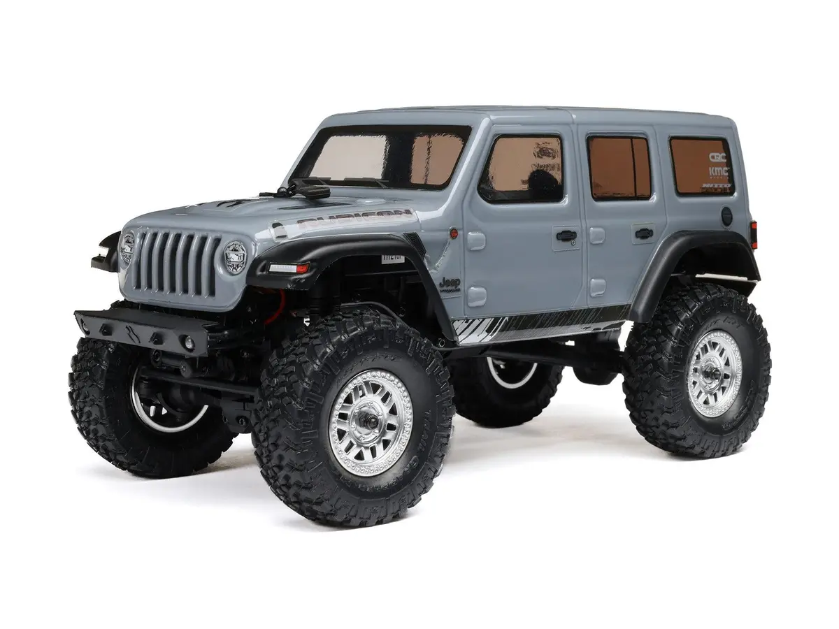 Scx24 Jeep Wrangler Jlu 1/24Th 4Wd Rock Crawler - Silver * 1