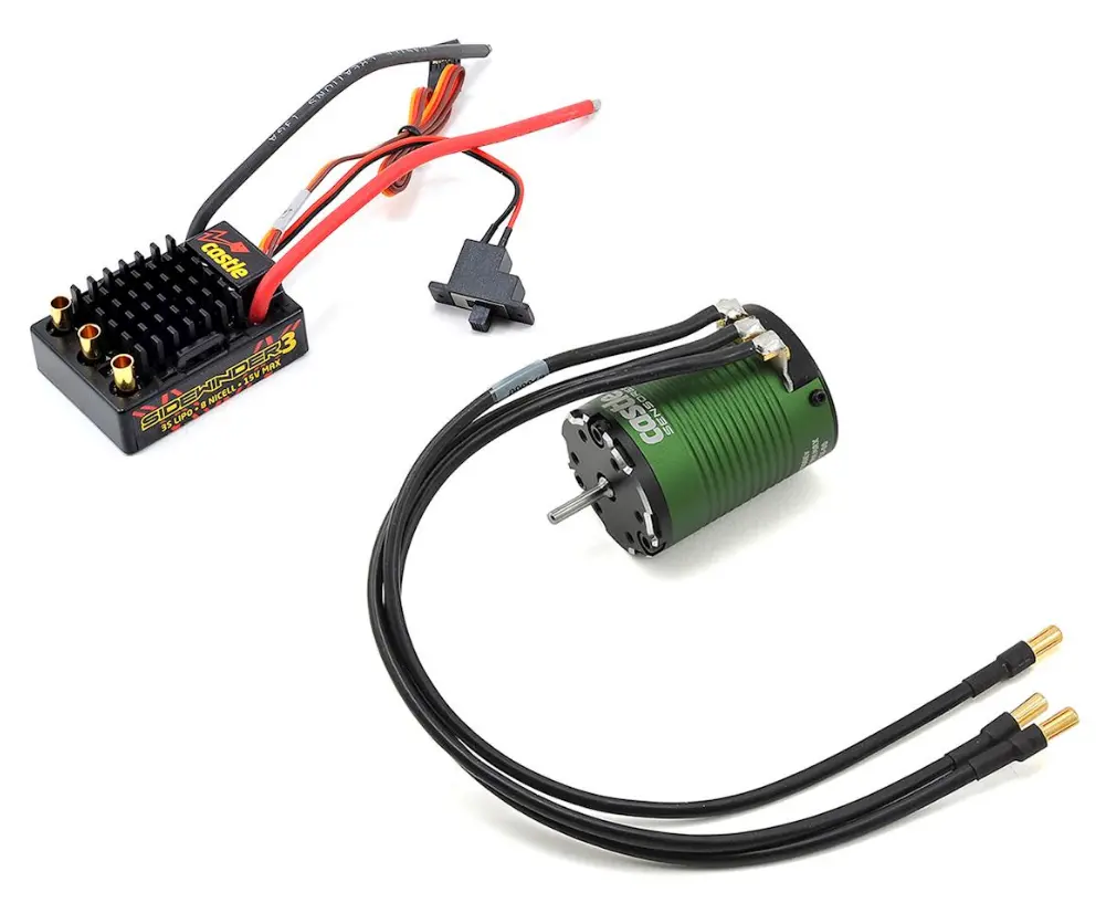 Castle Creations 1406-7700Kv Sensored Brushless Motor W/ Sidewinder 3 Esc Combo - Cse010011508 1