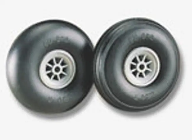 Dubro 51Mm Treaded Pneumatic Tyre On Wheel 2Pcs - Dbr200t 1