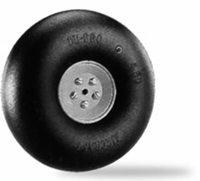 Dubro 127Mmd Pneumatic Big Wheel 2Pcs - Dbr500rv 1