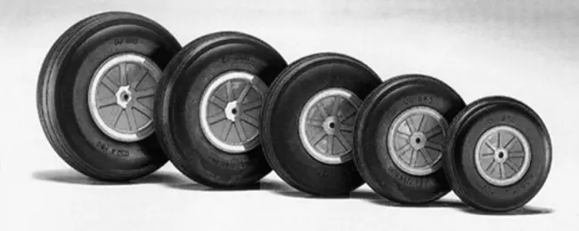 Dubro 127Mmd Treaded Lightweight Wheel 1Pc - Dbr500tl 1