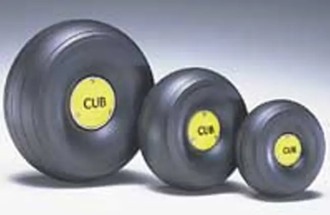 Dubro 1:3 Scale Treaded Lightweight J-3 Cub Wheels 2Pcs - Dbr558tlc 1