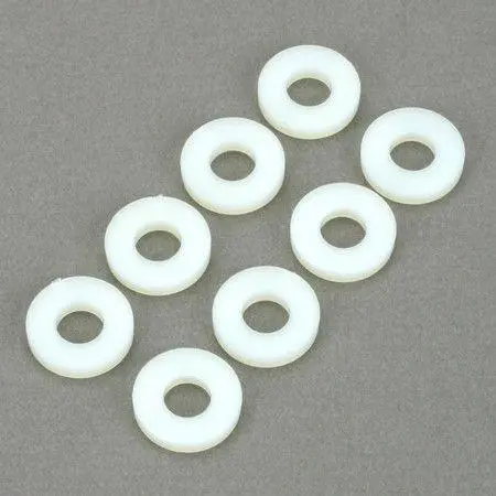 Dubro No.8 Nylon Flat Washers 8Pcs - Dbr637 1