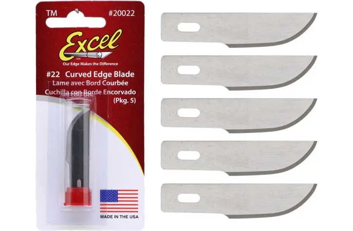 Excel B22 Curved Edge Blade 5Pcs - Exl20022 1
