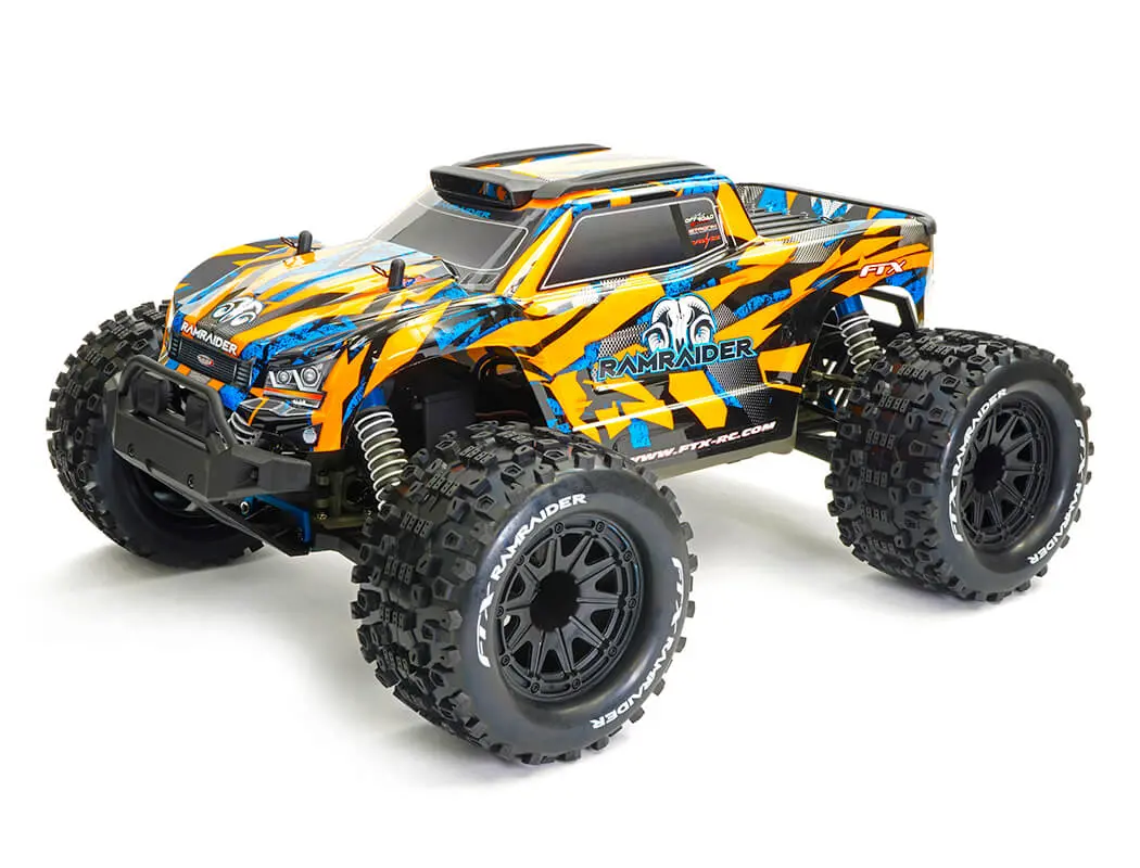 Ramraider 1/10Th Brushed Monster Truck Rtr - Orange/Blue * 1