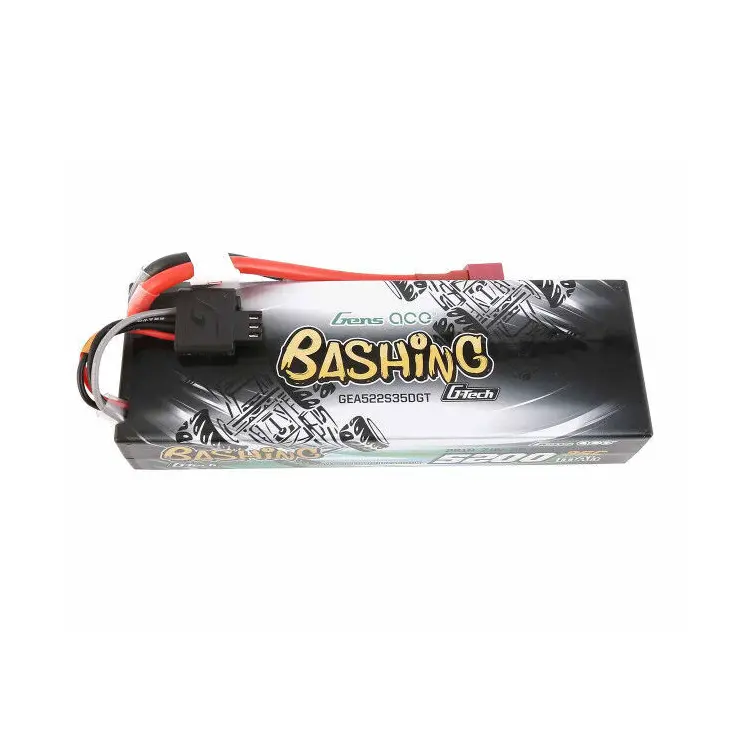 Gens Ace Bashing 5200Mah 7.4V 2S 35C Lipo With Deans Connector - Gea522s35dgt 1