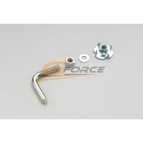 Tow Hook, 2.15X20mm, Galvanized Steel (2Pcs) Gf-0161-001 1
