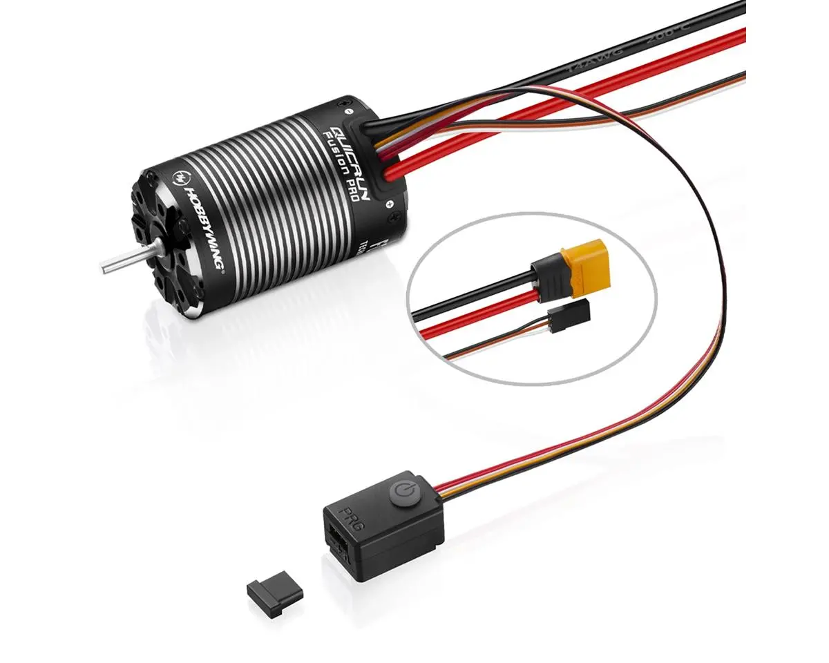 Hobbywing Quicrun 2300Kv Fusion Pro 2-In-1 540 Sensored Brushless Crawler Motor & 60A Wp Esc - Hw30120402 1