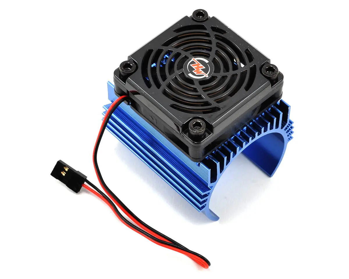 Hobbywing 1:8 Heatsink & Fan 44Mmd X 65Mml Blue Aluminium - Hw86080130 1