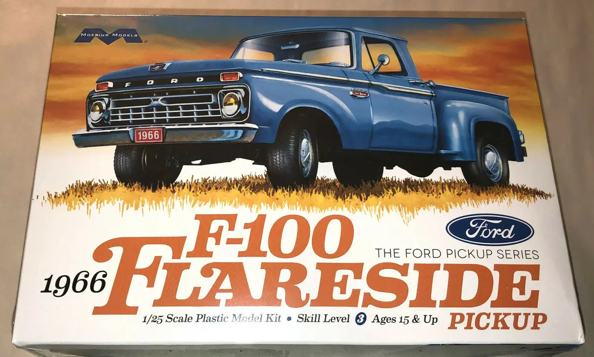 Moebius 1966 Ford F-100 Flareside Pickup 1:25 - Moe1232 1