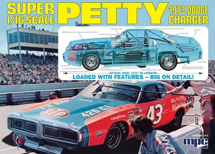 Mpc Richard Petty 1973 Dodge Charger 1:16 - Mpc938 1