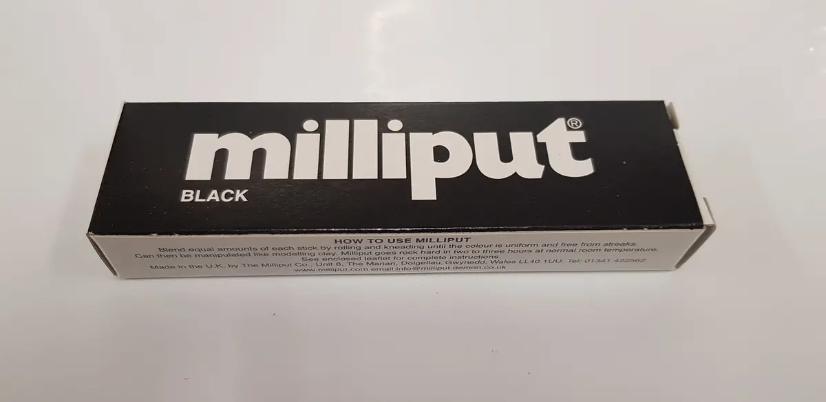 Milliput Black 2-Part Epoxy Putty 113.4G - Mpt-Black 1
