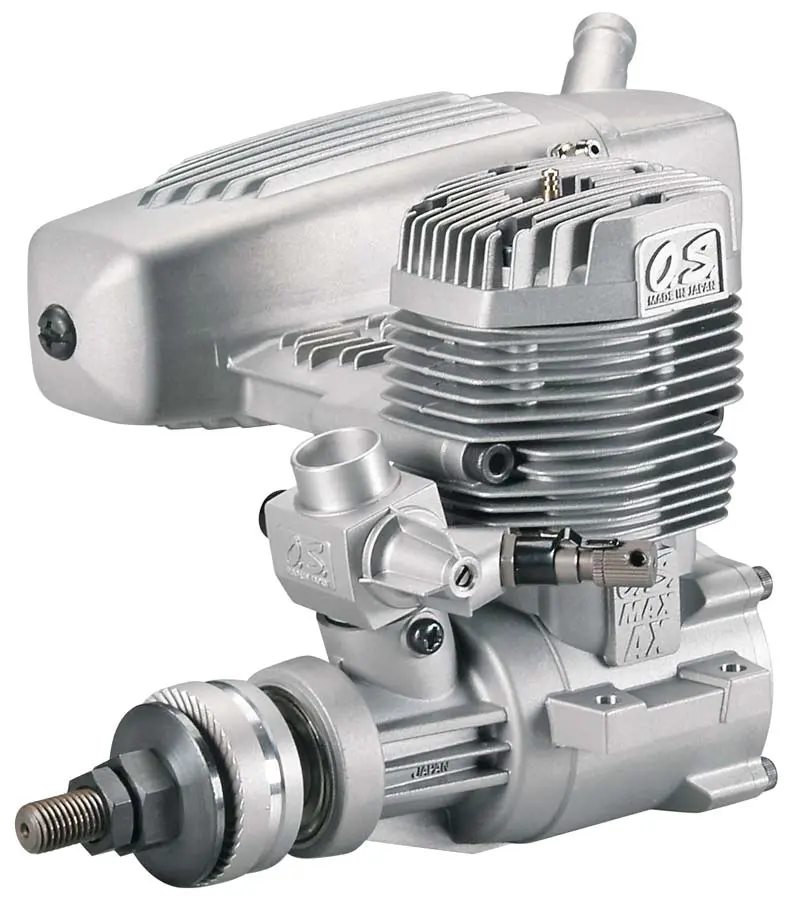 O.S. Engines Max 75Ax Nitro Aircraft Engine 0.75 Size W/ E-4040 Silencer - Osm17400 1