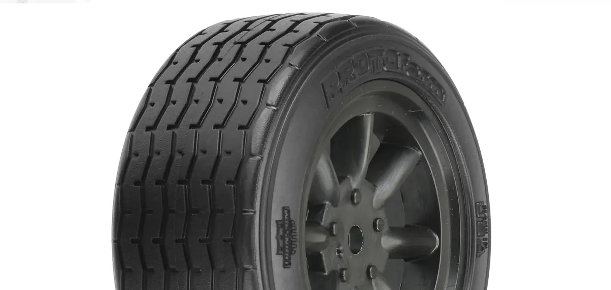 Proline Protoform 1:10 Fr Vta Tyres On Black 8-Spoke Wheel 26Mm 2Pcs - Prm1014018 1