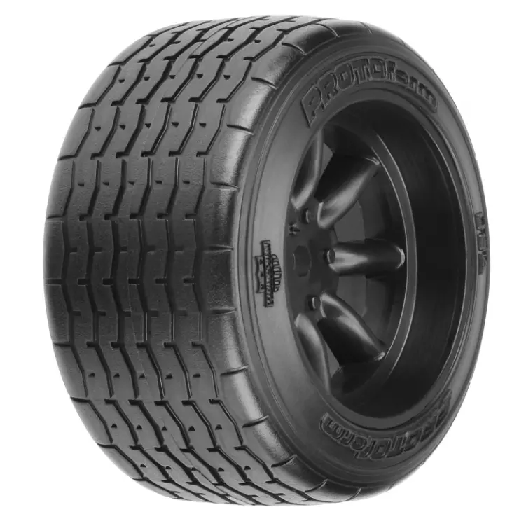 Proline Protoform 1:10 Rear Vta Tyres On Black 8-Spoke Wheel 31Mm 2Pcs - Prm1013918 1