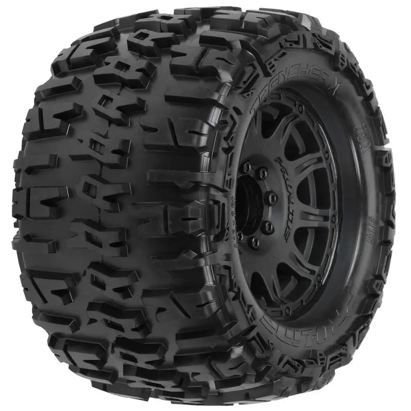 Proline Trencher X 3.8In Tyre On Raid Black Wheel 17Mm Removeable Hex 2Pcs - Pro118410 1