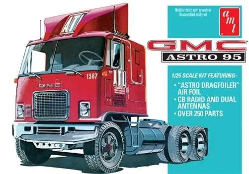 Amt Gmc Astro 95 Semi Tractor 1:25 - Amt1140 1