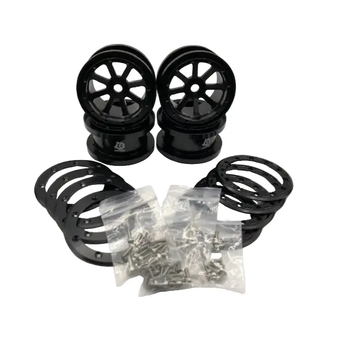 Rct 2.2In Aluminium Beadlock Wheels Black 4Pcs - Rctcw22004b 1