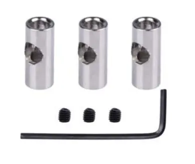 Rct 3.2 To 5Mm Motor Shaft Sleeve Adapter W/ Hardware 3Pcs - Rctef021a1 1