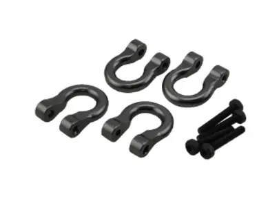 Rct Alloy Tow Shackle Titanium 4Pcs - Rctel01030c 1