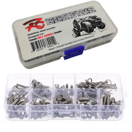 Rct Traxxas Slash Stainless Steel Screw Set Box - Rctel03009 1