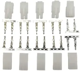 Rct Tamiya Plug Set Male And Female 5 Pair/Bag (30Pcs) - Rctp01013 1