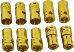 Rct 6.5Mm Bullet Plugs M&F 5Pr/Bag (10Pcs) - Rctp02015 1