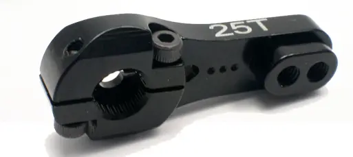 Rct 25T Clamping Alum. Servo Horn Black 35Mm, L=19/23Mm - Rctsh06001 1