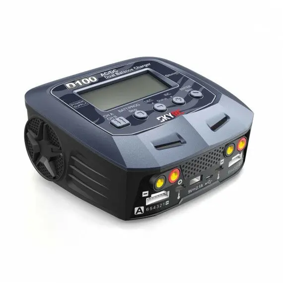 Skyrc D100 V2 1-6S Lipo/ Nimh 100W Dual Battery Charger/Powersupply Ac/Dc - Sk-100131 1