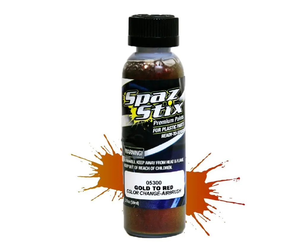 Spaz Stix Gold/ Red Colour Change Airbrush Paint 2Oz - Szx05300 1