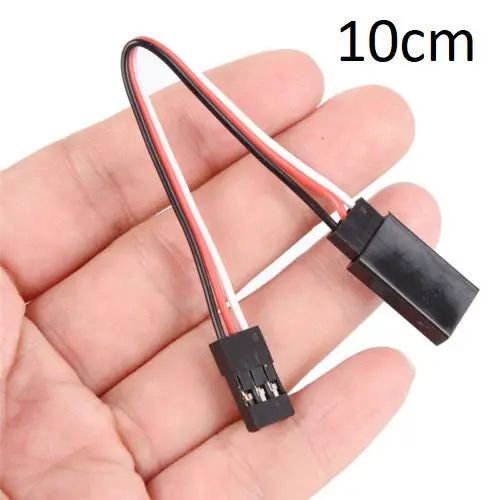 Rct 10Cm Servo Extension Lead 22Awg Fits Jr Futaba Hitec - Rctc03006 1